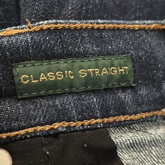 Lauren Ralph Lauren LRL Womens Dark Wash Classic Straight Jeans size 14 - Picture 10 of 11